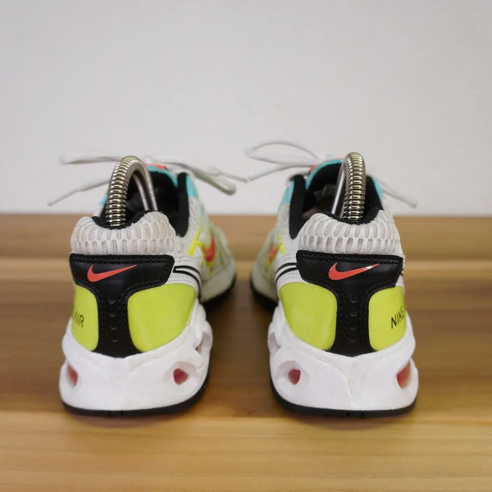 Nike Air Max Torch 4 Women 7 White Volt Multi Color Neon Sneakers CW5607-100
